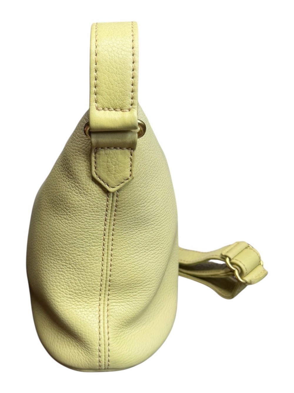Vintage Coach Sonoma Small Bucket Zip 4907 Leather Shoulder Bag Light Lime Green - Picture 6 of 11